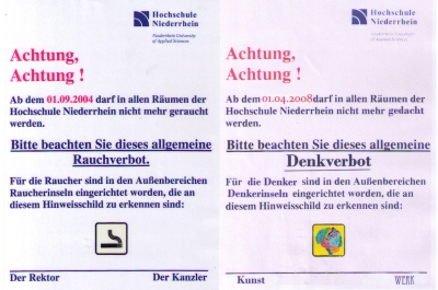 Das zum verwechseln ähnliche Ruach und Denkverbot